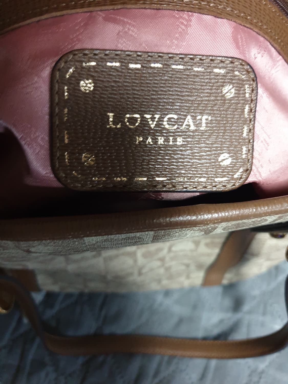 러브캣 하트문양 도트백 상품이미지4