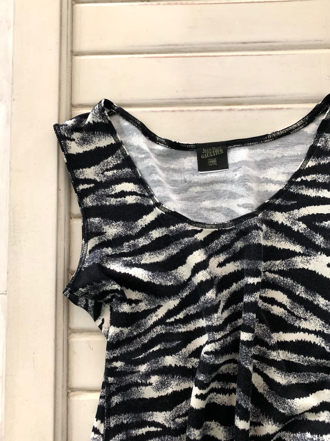 Jean Paul Gaultier zebra sleeveless 상품이미지2
