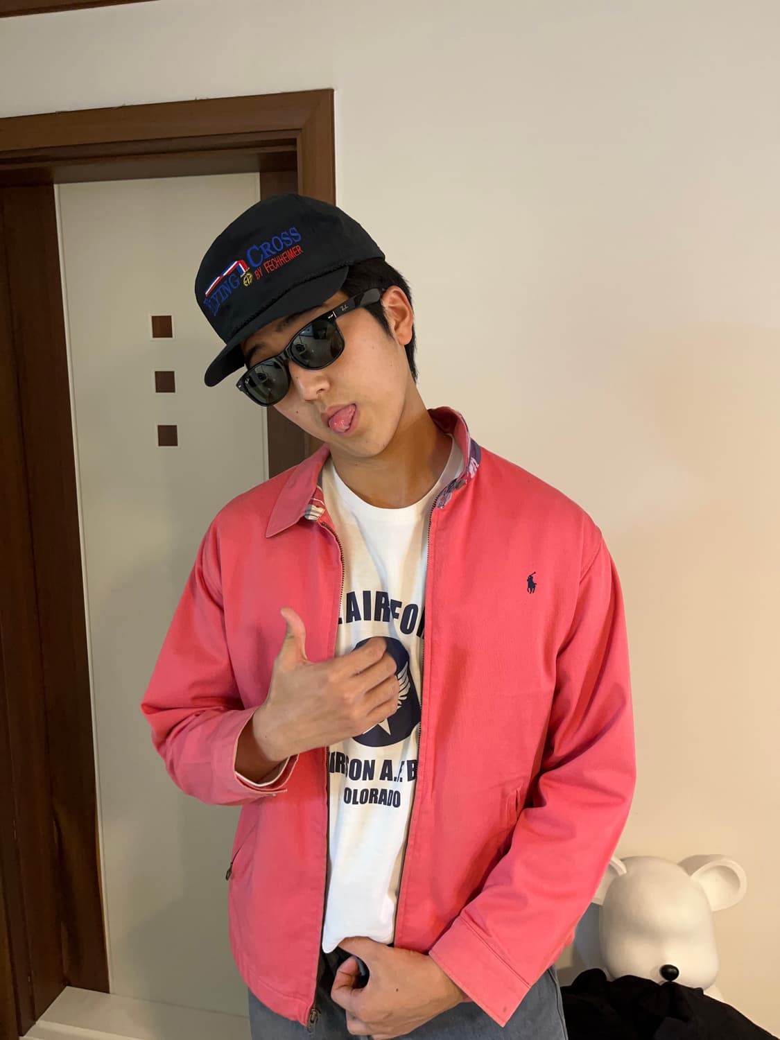 폴로 핑크 빈티지 자켓. 상품이미지7