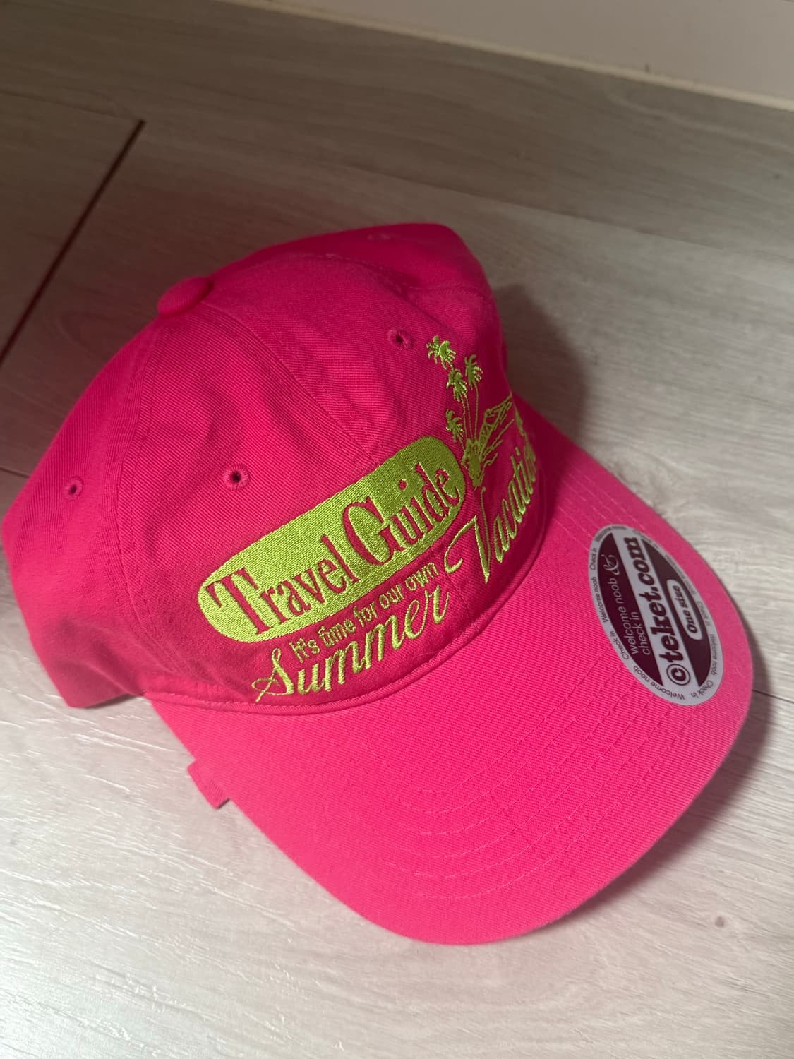 테켓 볼캡 핑크 상품이미지1