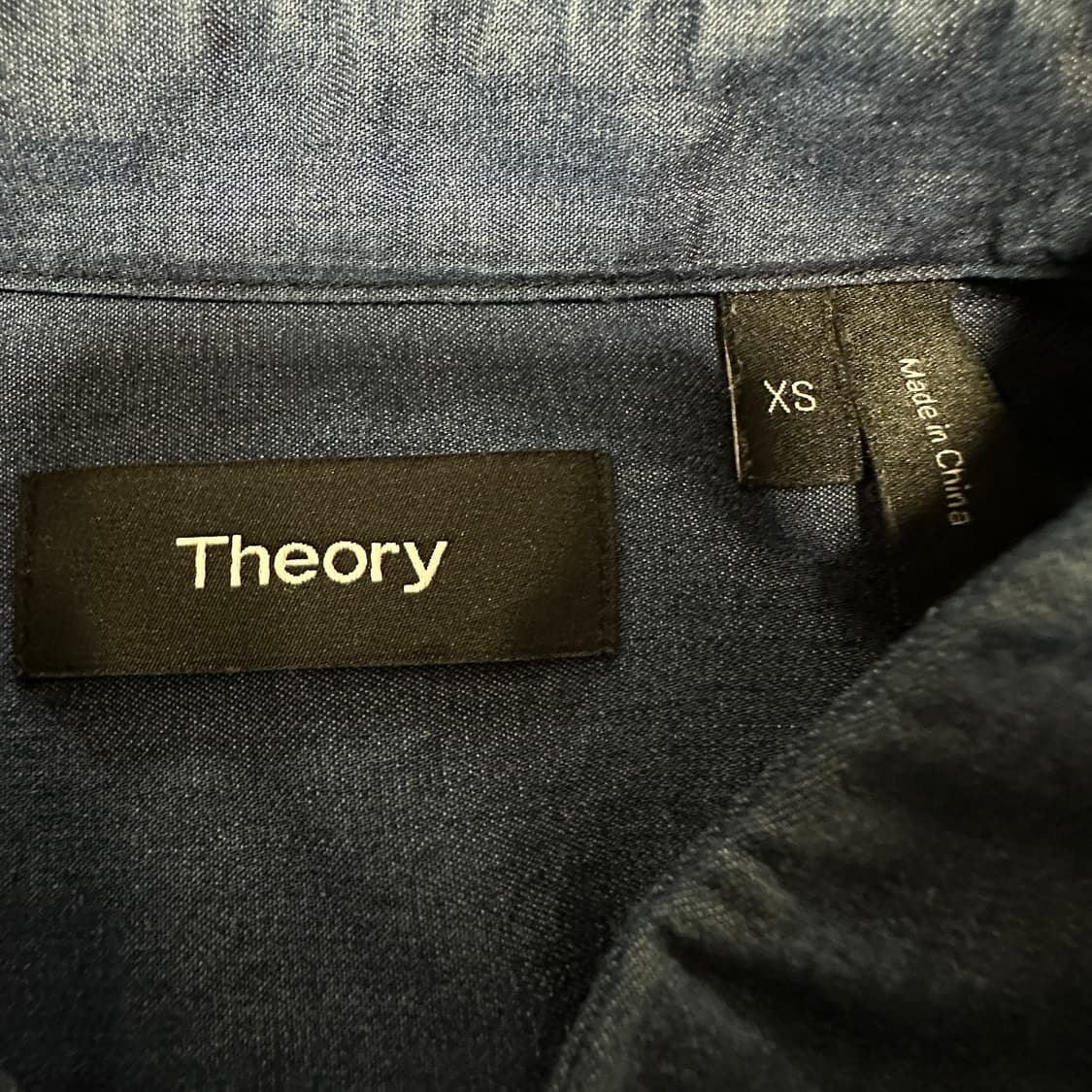 THEORY indigo blue shirt 상품이미지3