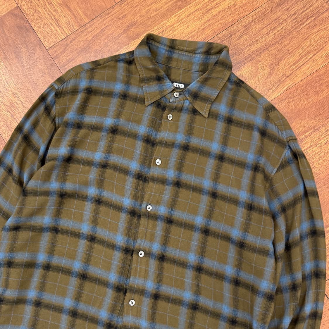 105 시스템옴므 한섬 체크 셔츠  상품이미지3