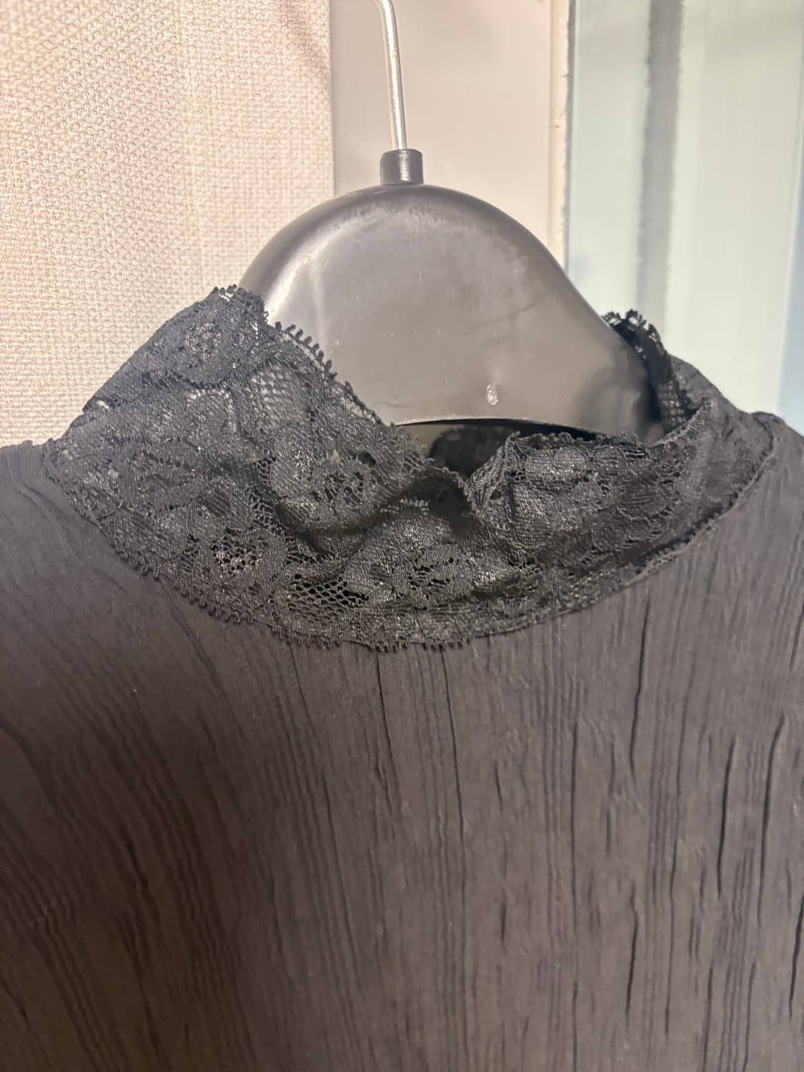 레이스 플리츠 목폴라  상품이미지4