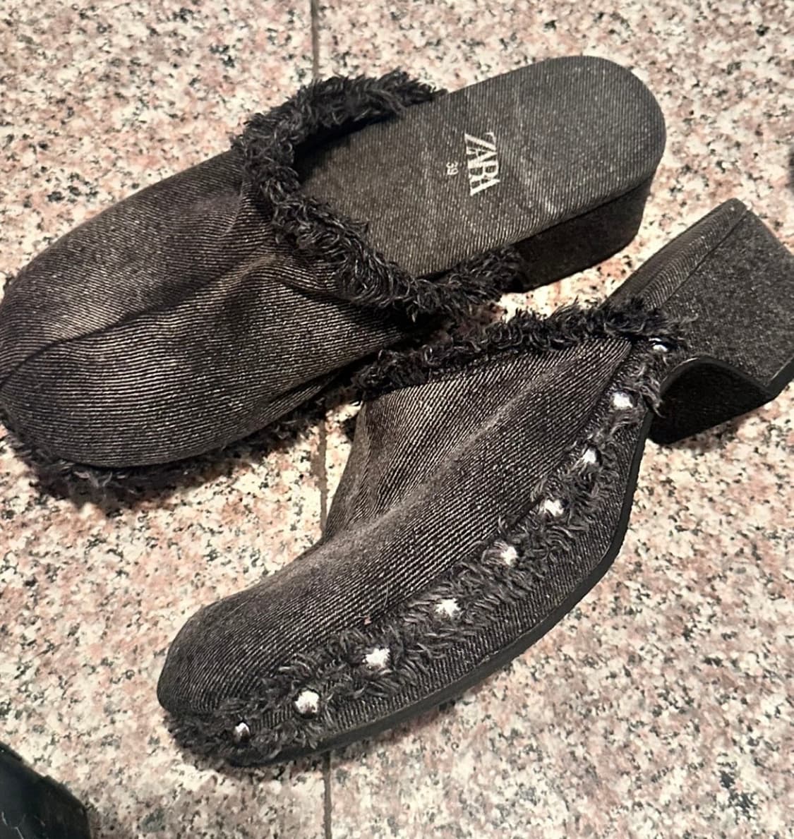 Zara 자라 데님 클로그  상품이미지2