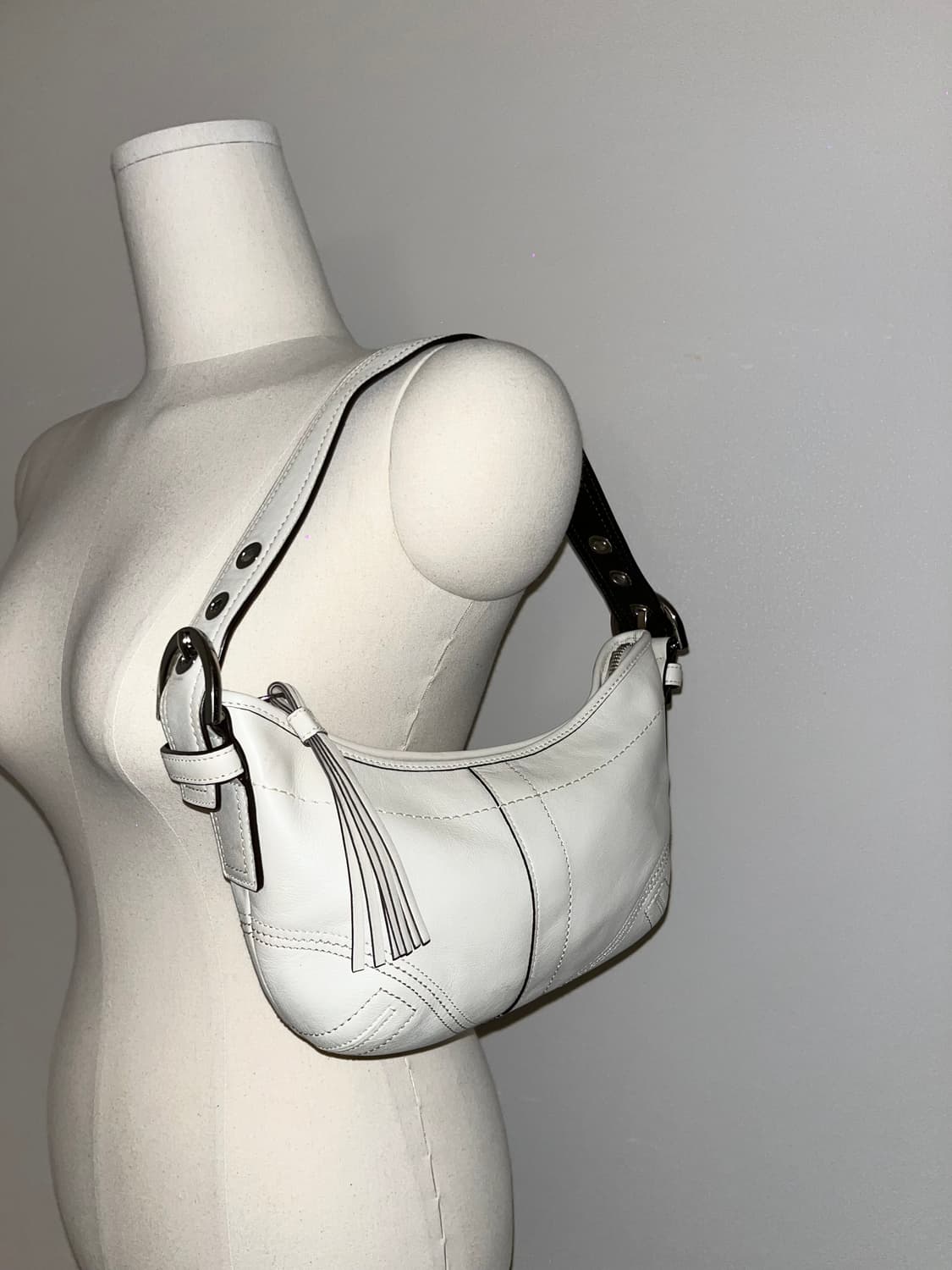 📦 Old Coach mini all white Shoulder Bag 상품이미지2