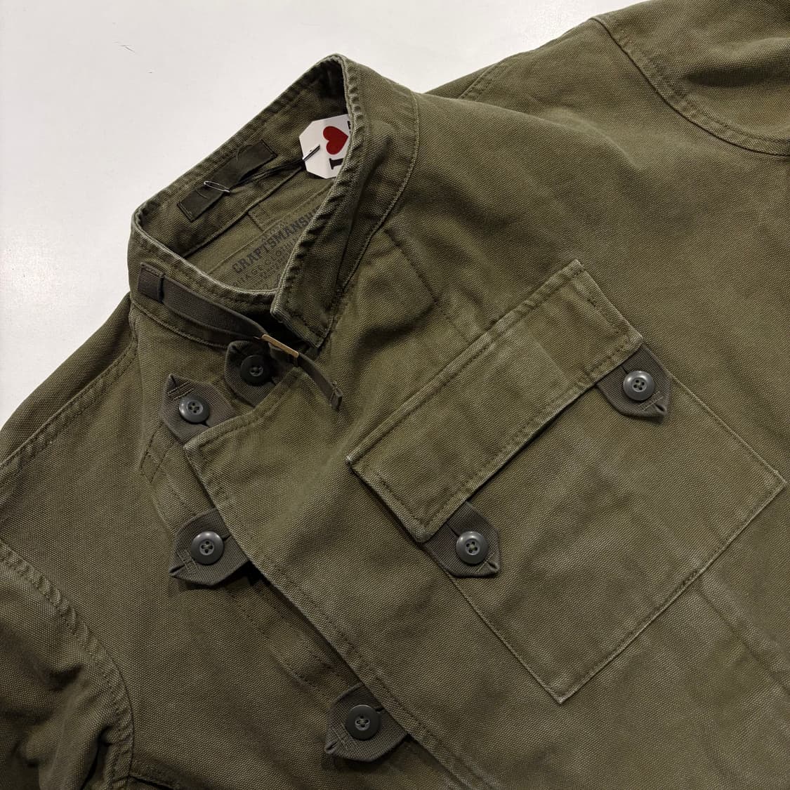 [L] 메이든 빈티지 모터사이클 밀리터리 자켓 카키 D473 상품이미지3