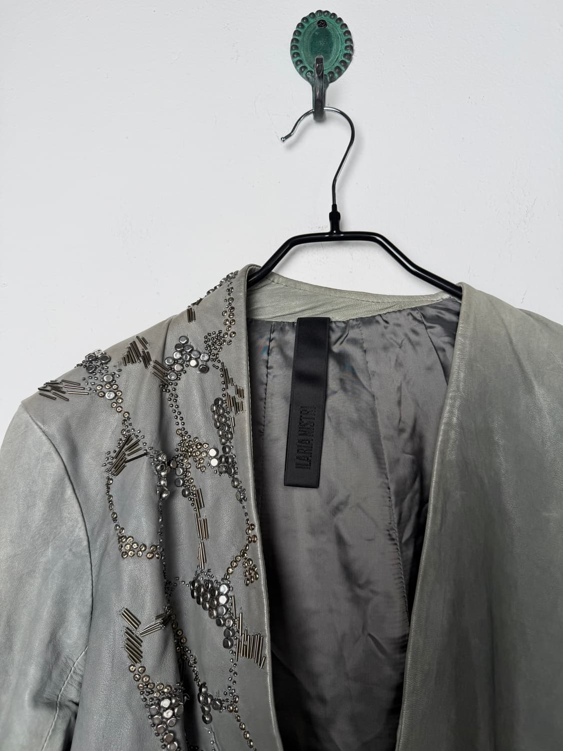 ILARIA NASTRI 패널 레더 자켓 (MADE IN ITALY) 상품이미지3