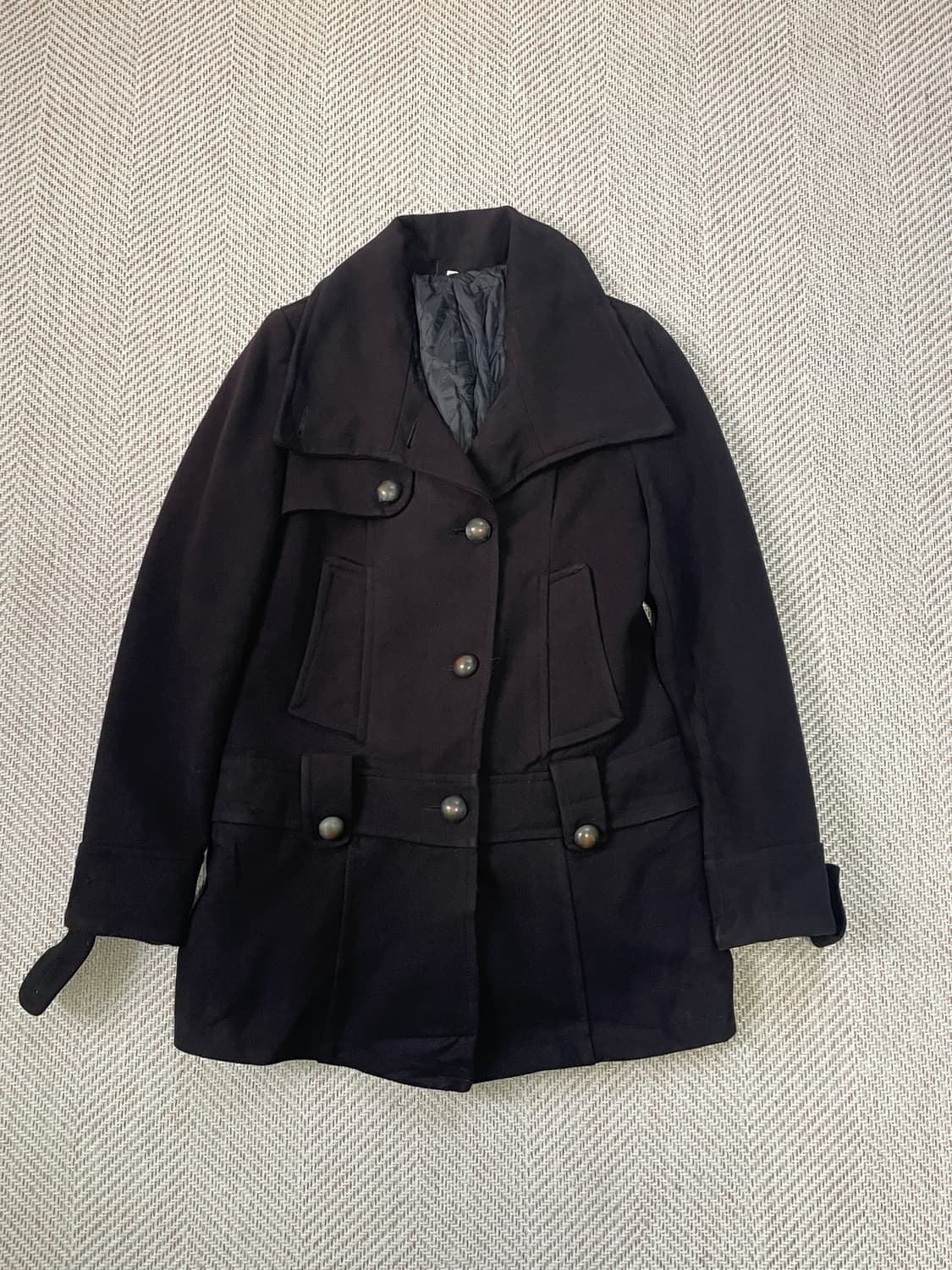 빈티지 클래식 더블 버튼 피코트 J03613 상품이미지1