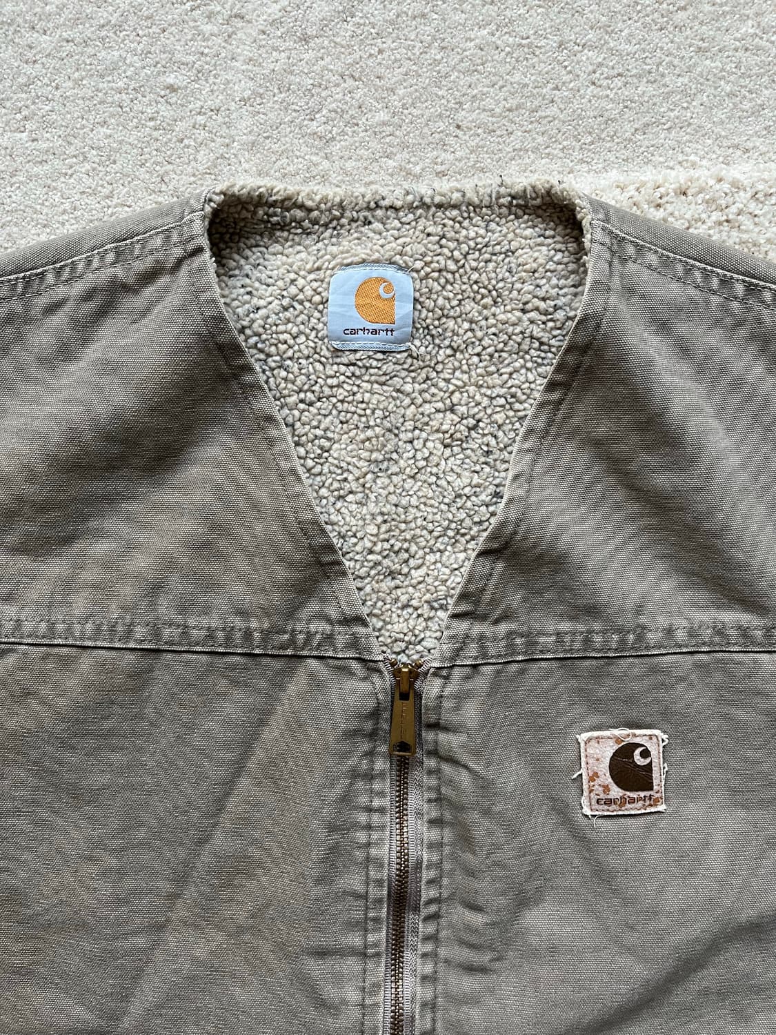 80s 칼하트 쉐르파 베스트 (105) 상품이미지4