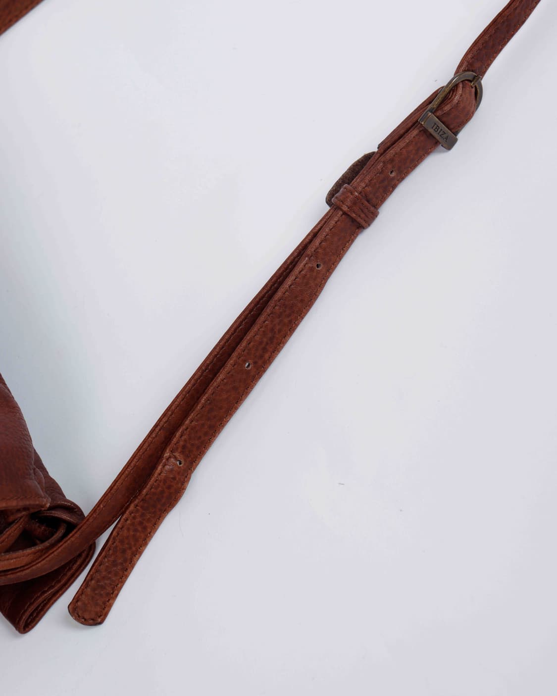 [IBIZA] 브라운 레더 프릴 크로스백 상품이미지7