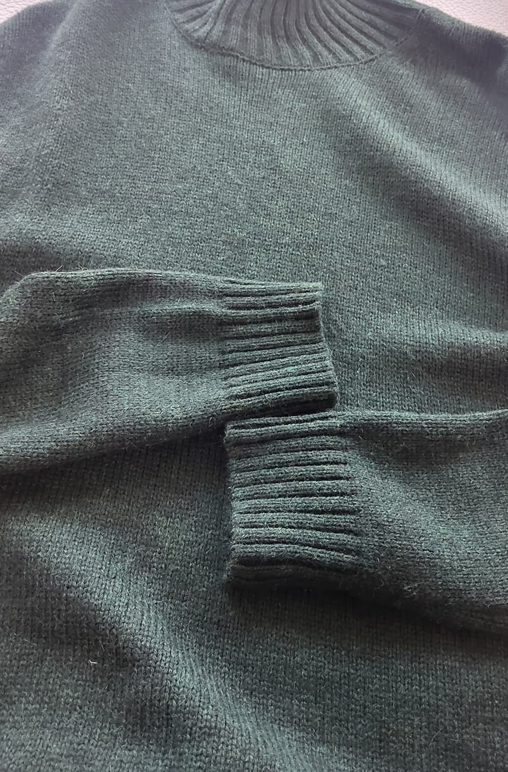 BEAMS HEART 빔즈 하트 │ 여성용 L 울 터틀넥 목티 상품이미지4