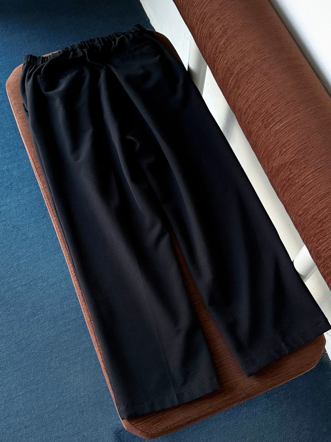 Poly rayon 2 tuck wide straight easy tro 상품이미지2