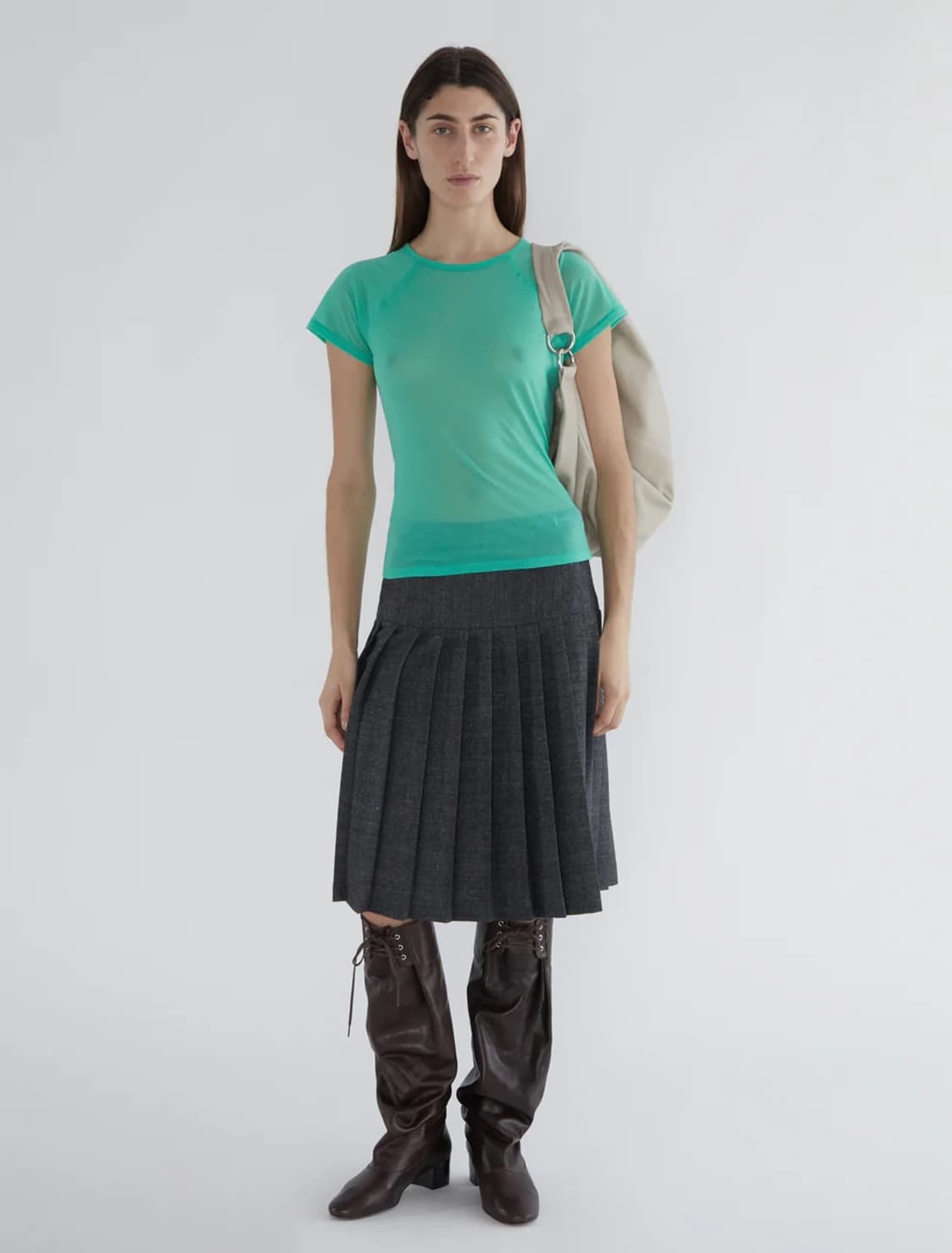 [34,36,38]팔로마울 Plugin 플리츠 스커트 상품이미지4