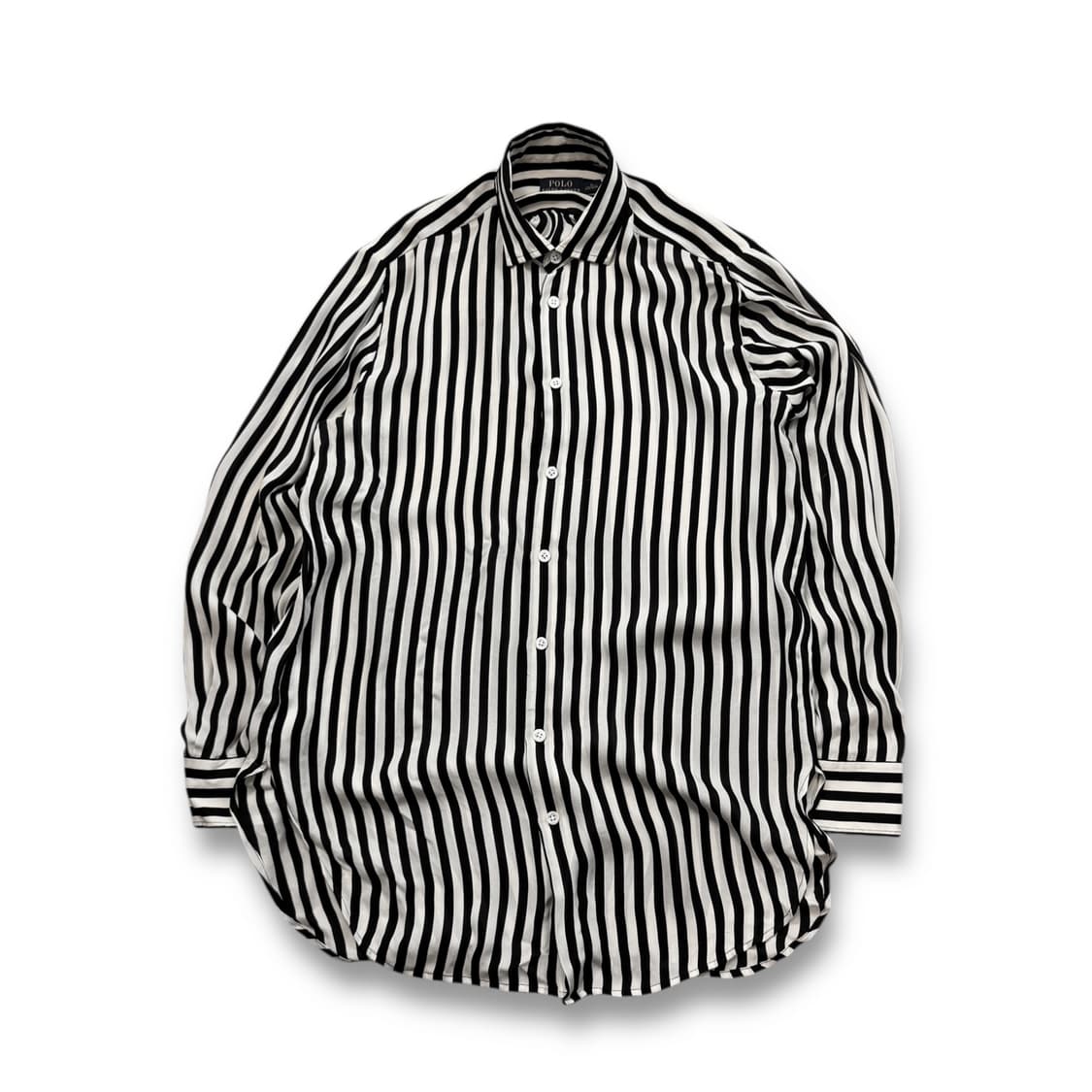 폴로 랄프로렌 실크 스트라이프 셔츠 상품이미지1