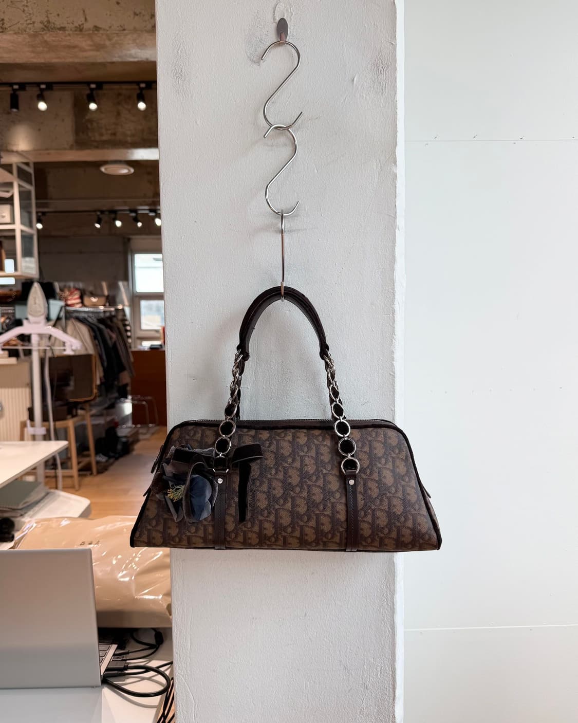 크리스찬 디올 브라운 로맨틱 오블리크 숄더백  상품이미지2