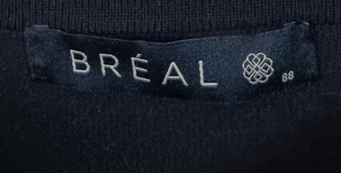 실측 M (66) BREAL 블랙 니트 긴팔 롱 원피스 상품이미지3