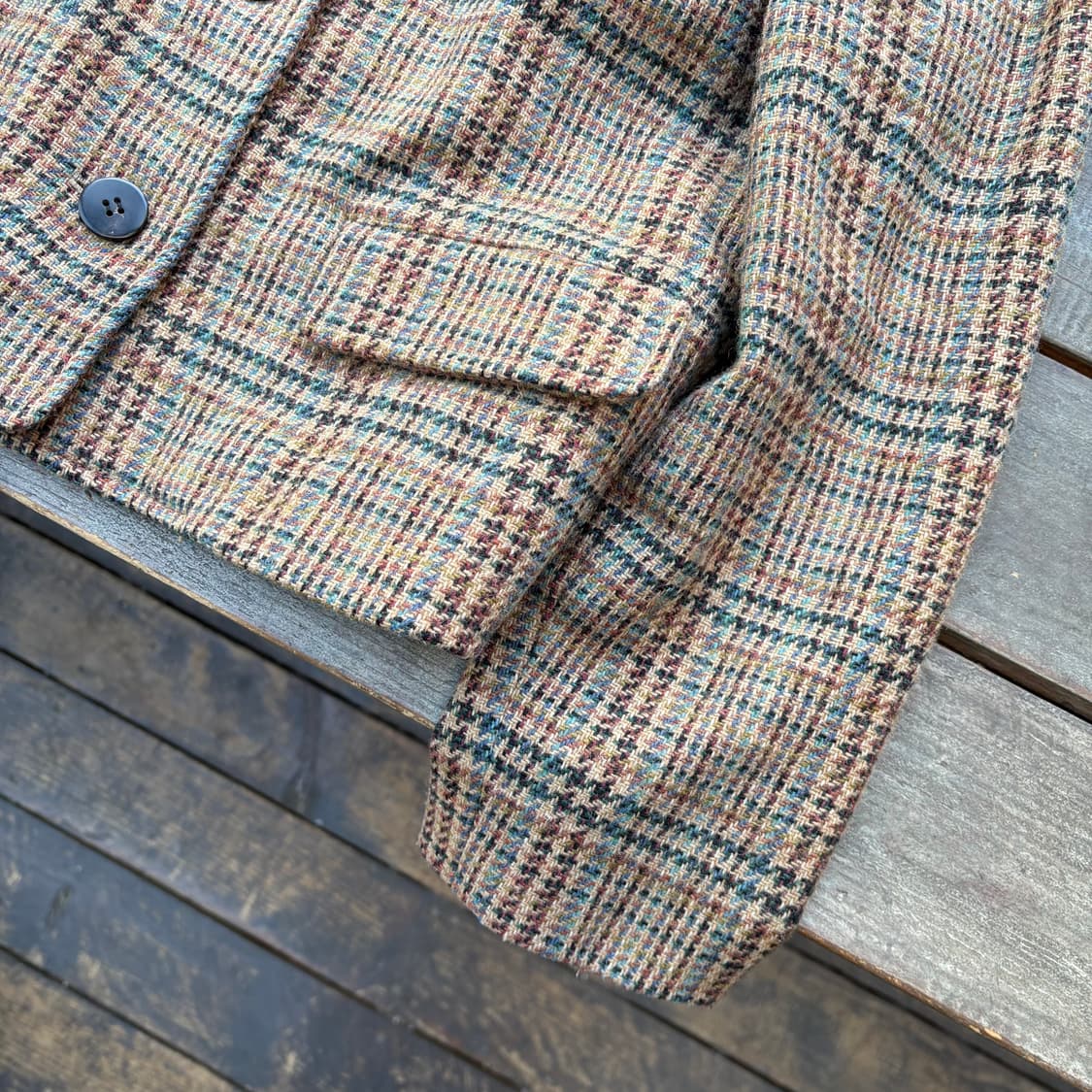 80s 이세이미야케 스포츠 울 트위드 자켓 상품이미지6