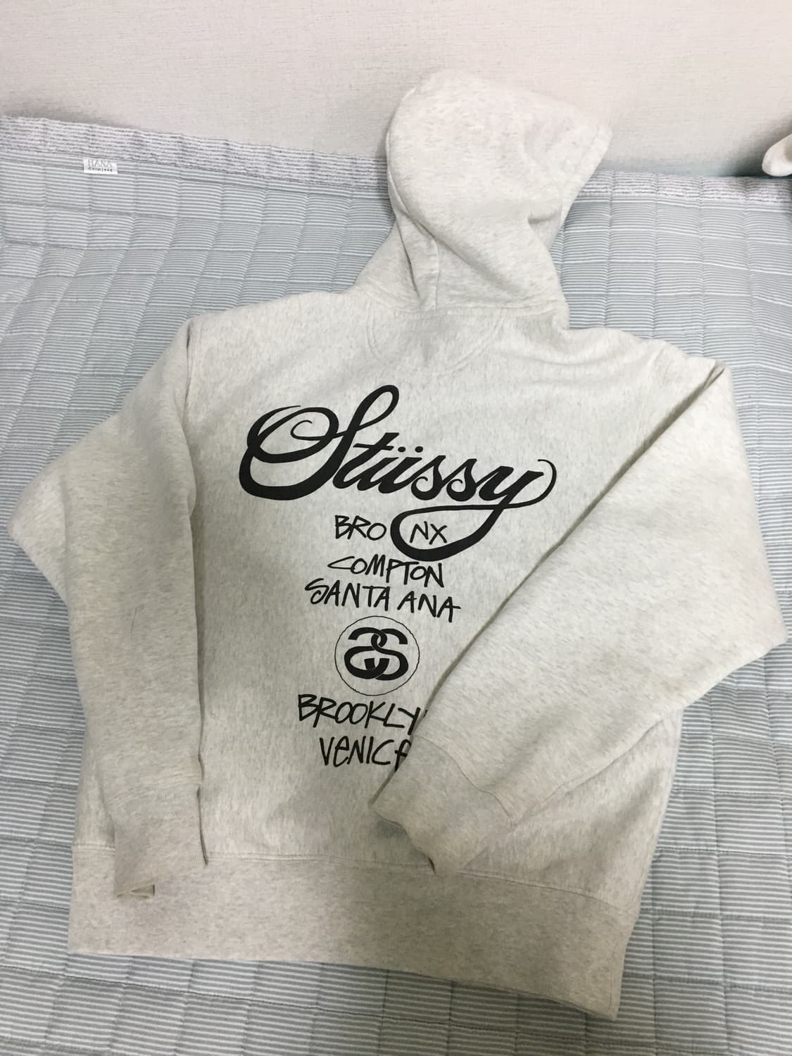 스투시 월드투어 후드 애쉬 래더 2022 상품이미지1