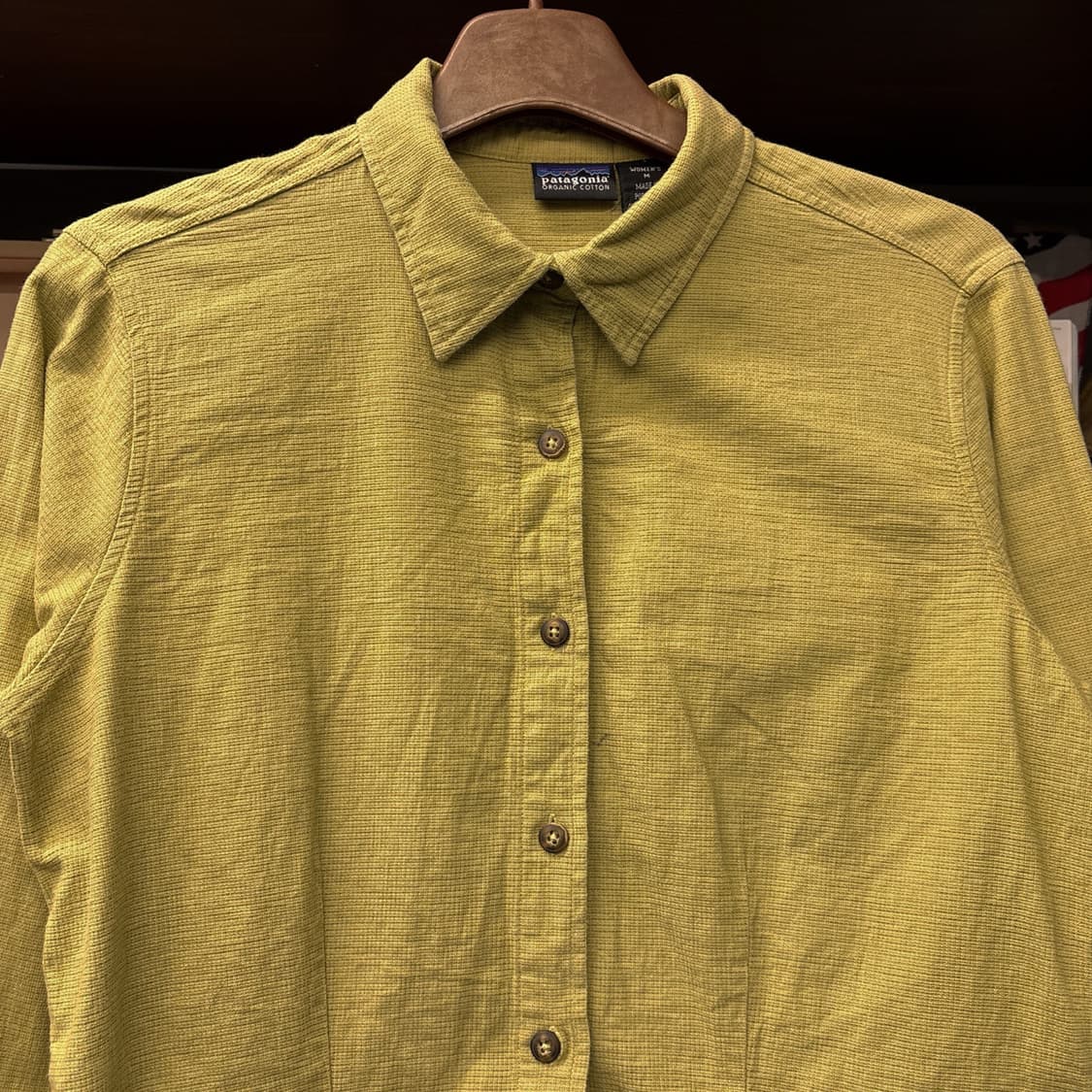 90s 파타고니아 오가닉코튼 투톤 컬러 자카드 코튼셔츠 N1017 상품이미지3