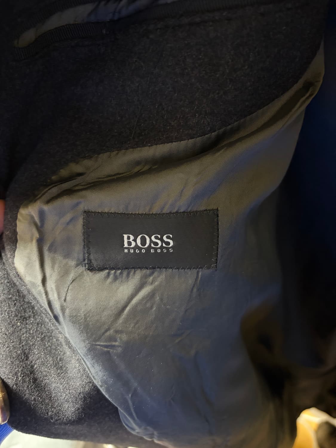 90s 휴고보스 캐시미어 100% 롱코트 XXL 상품이미지8