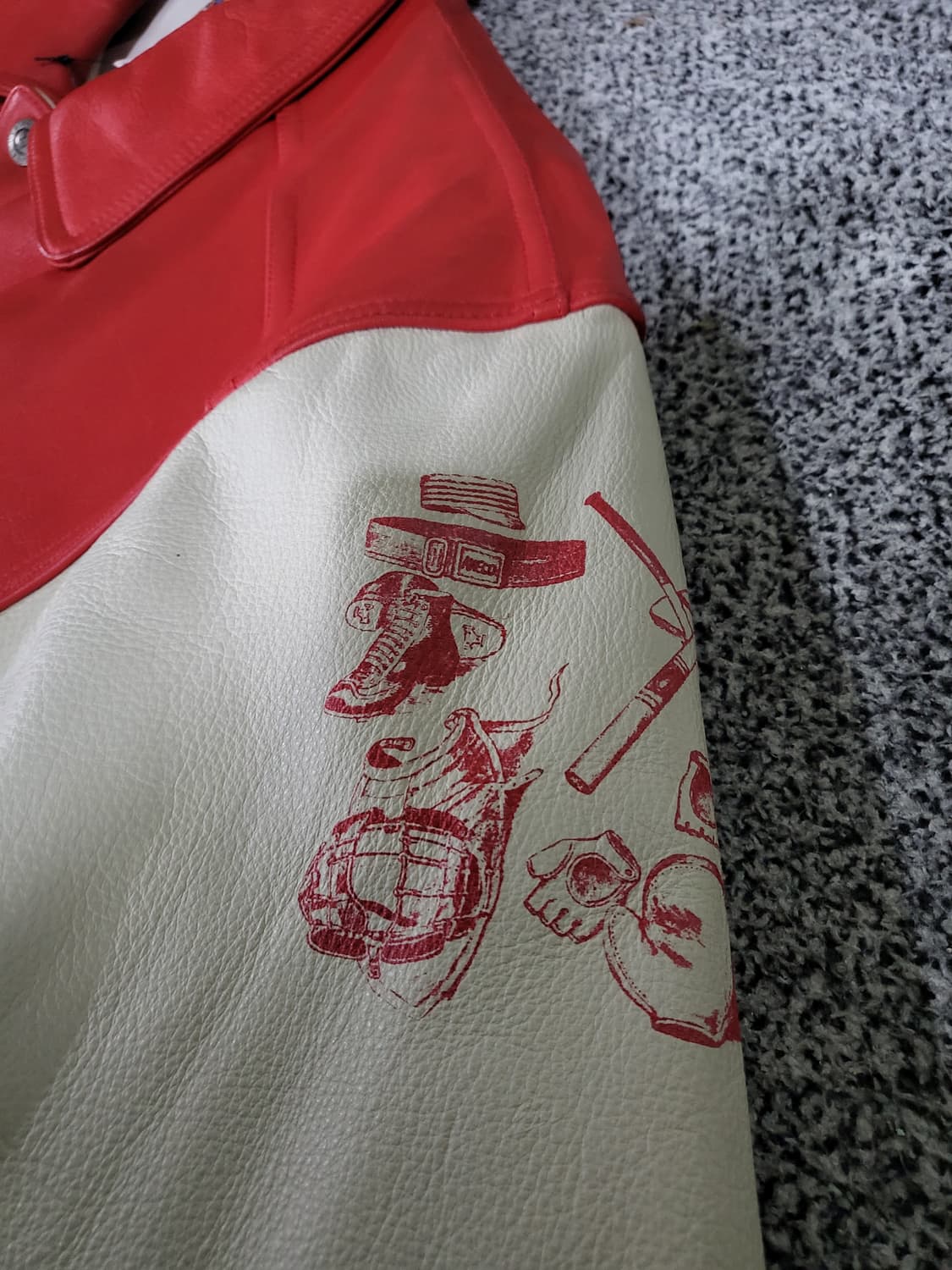 아메코 빈티지 가죽 스타디움 자켓 상품이미지6