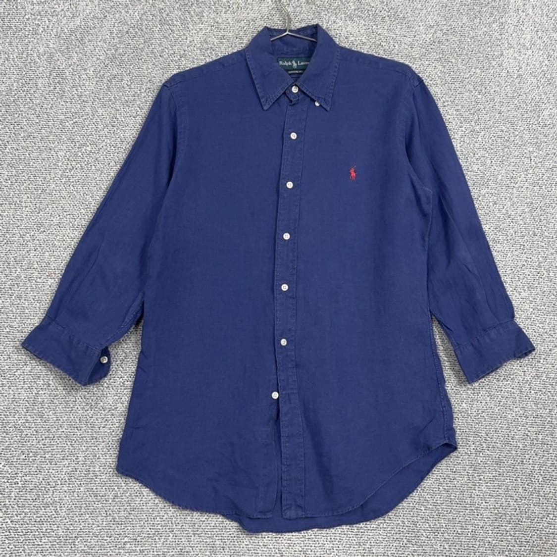 폴로 커스텀핏 린넨 네이비 셔츠 S  상품이미지1
