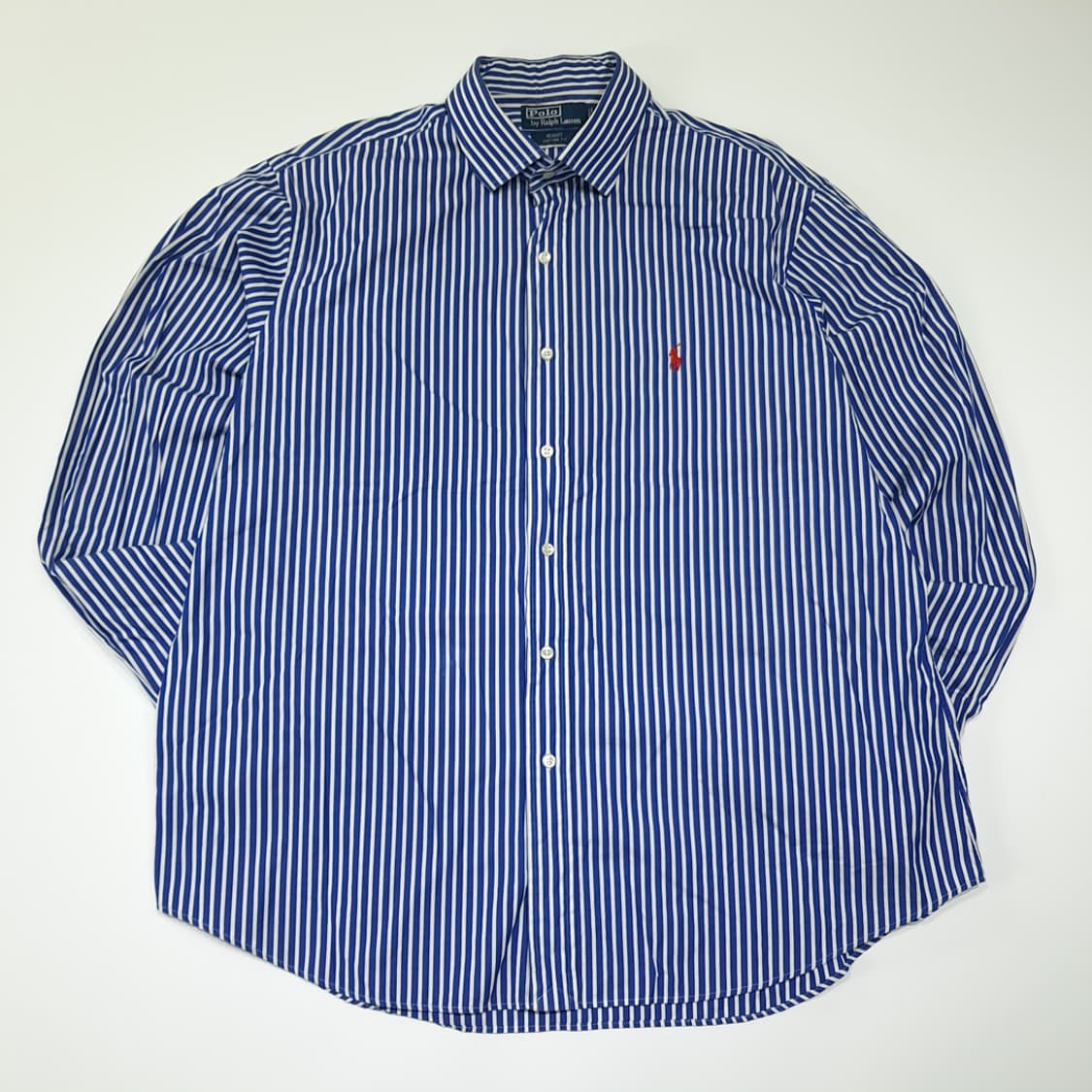 CL441 2XL 폴로 90s 홍콩판 뱅갈스트라이프 블루 셔츠 남방 상품이미지1