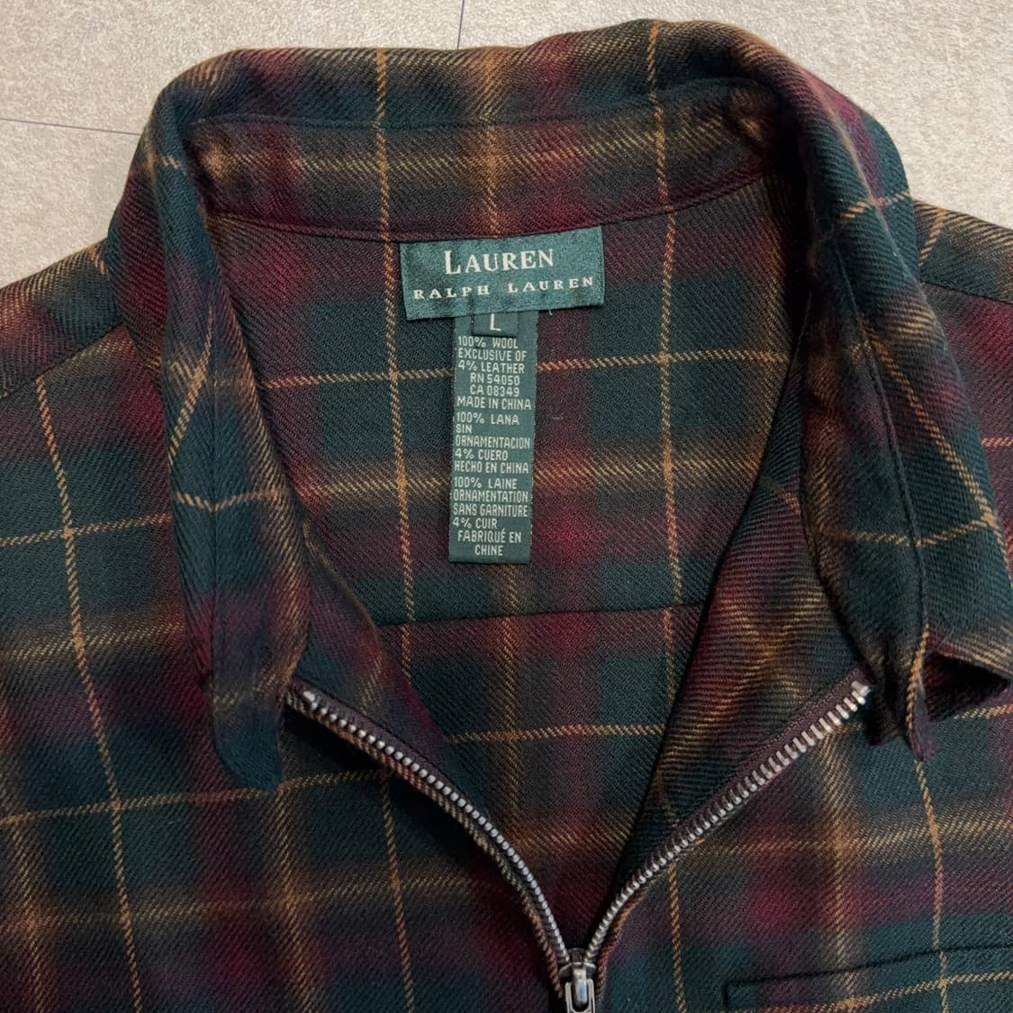 로렌 랄프로렌 울 체크 자켓 상품이미지4