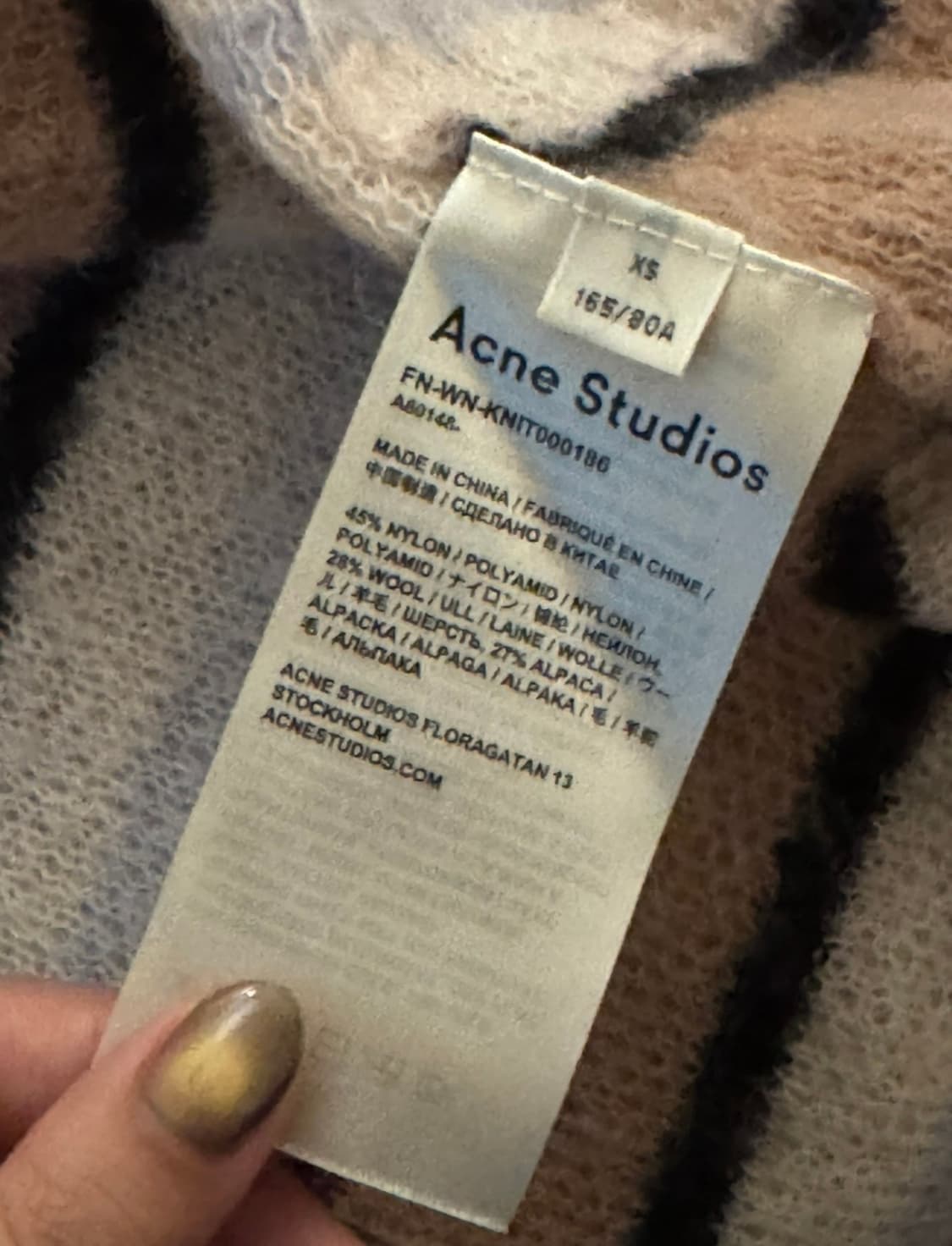 아크네 모헤어 오버핏 롱가디건 상품이미지5