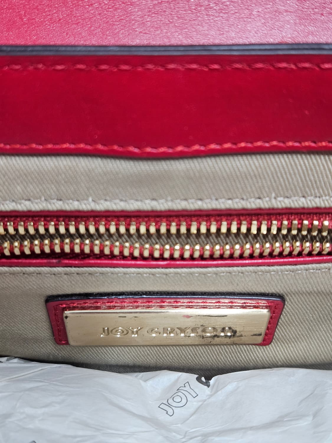 조이그라이슨(JOY GRYSON) 나오미백 레드 컬러 크로스백 상품이미지3