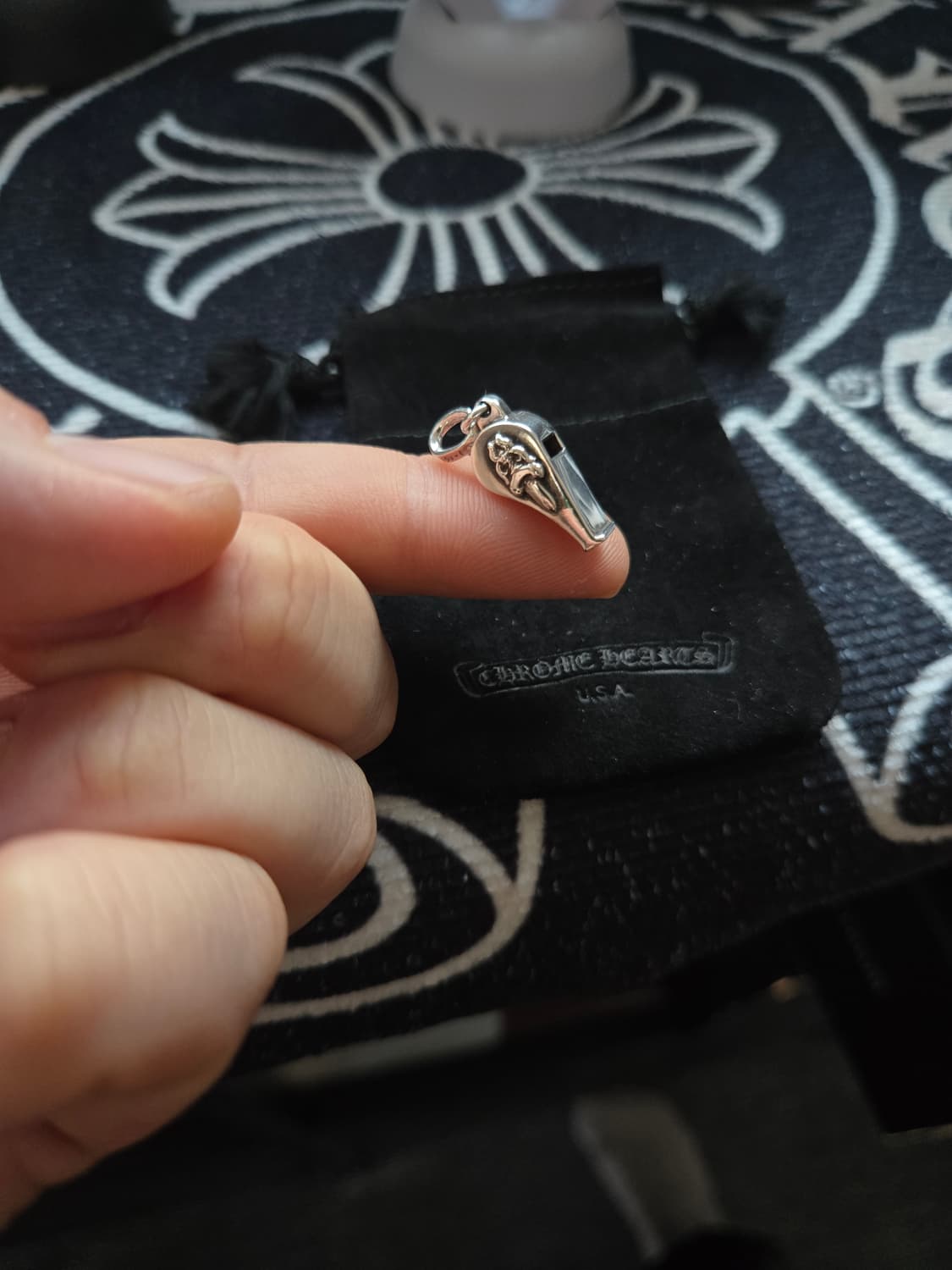 크롬하츠 대거 휘슬 펜던트×크롬하츠 볼체인 상품이미지1