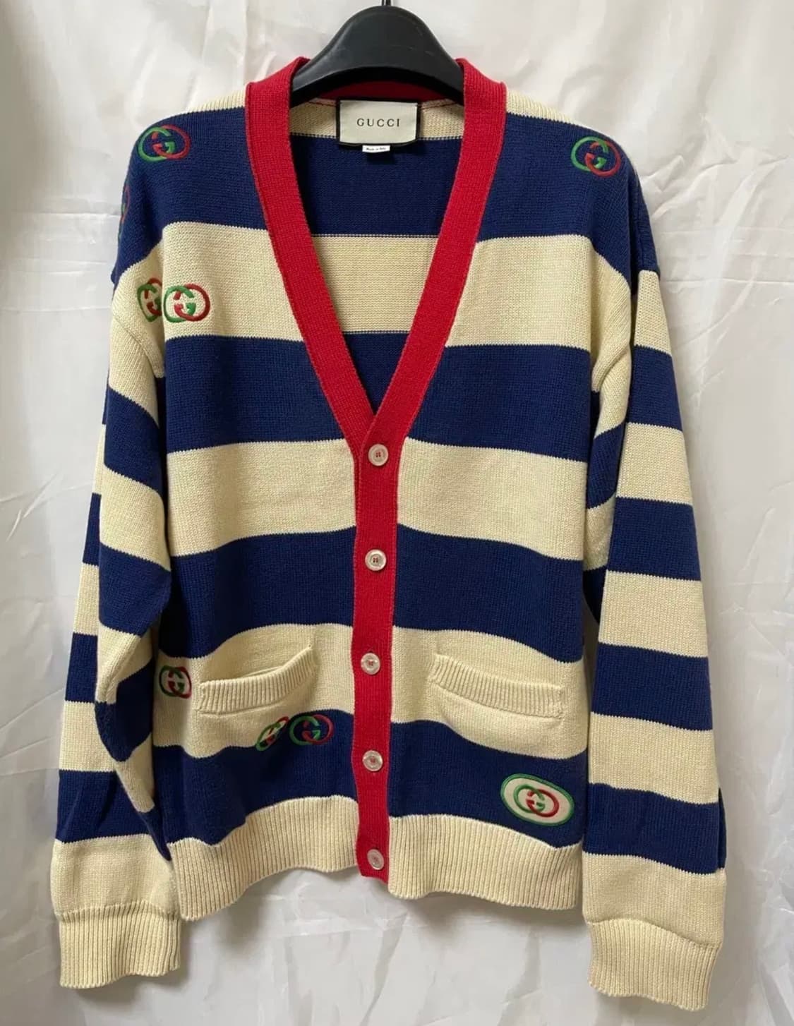 구찌 스트라이프 가디건 상품이미지1