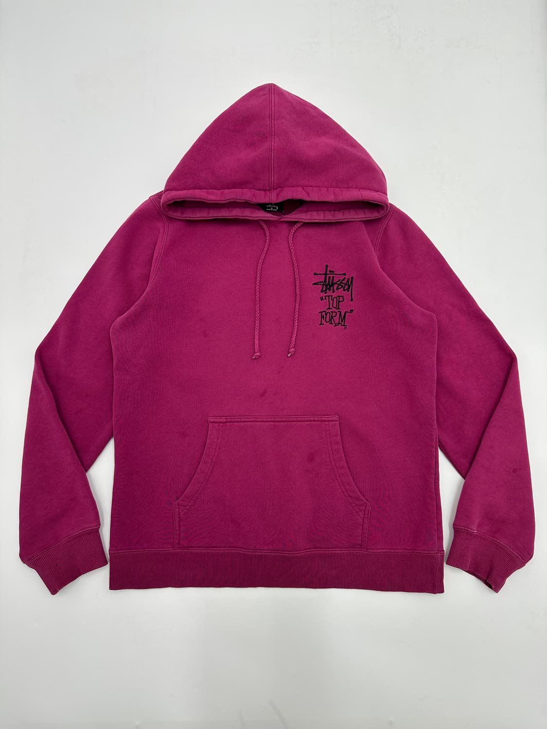 stussy 스투시 탑폼 핑크 후드티 상품이미지1