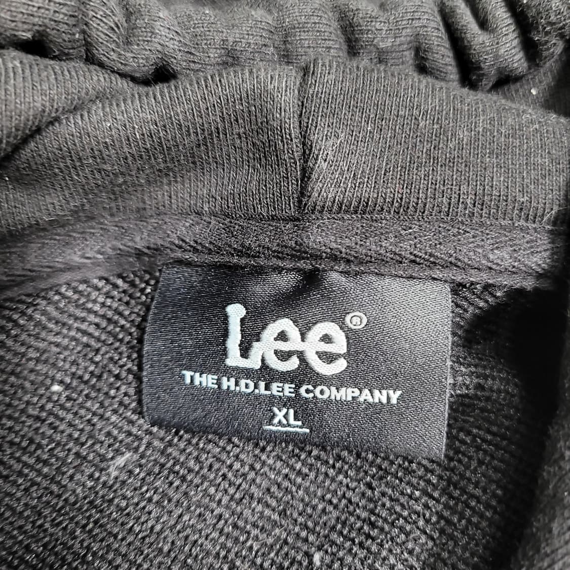 Lee 리 빅로고 블랙 후드 상품이미지2