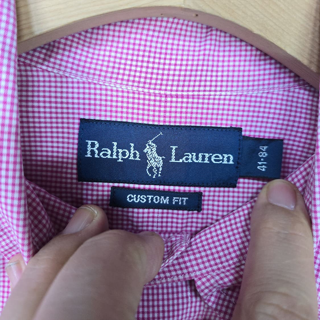 폴로 랄프로렌(Polo) 커스텀핏 깅엄 체크 셔츠 105 상품이미지5