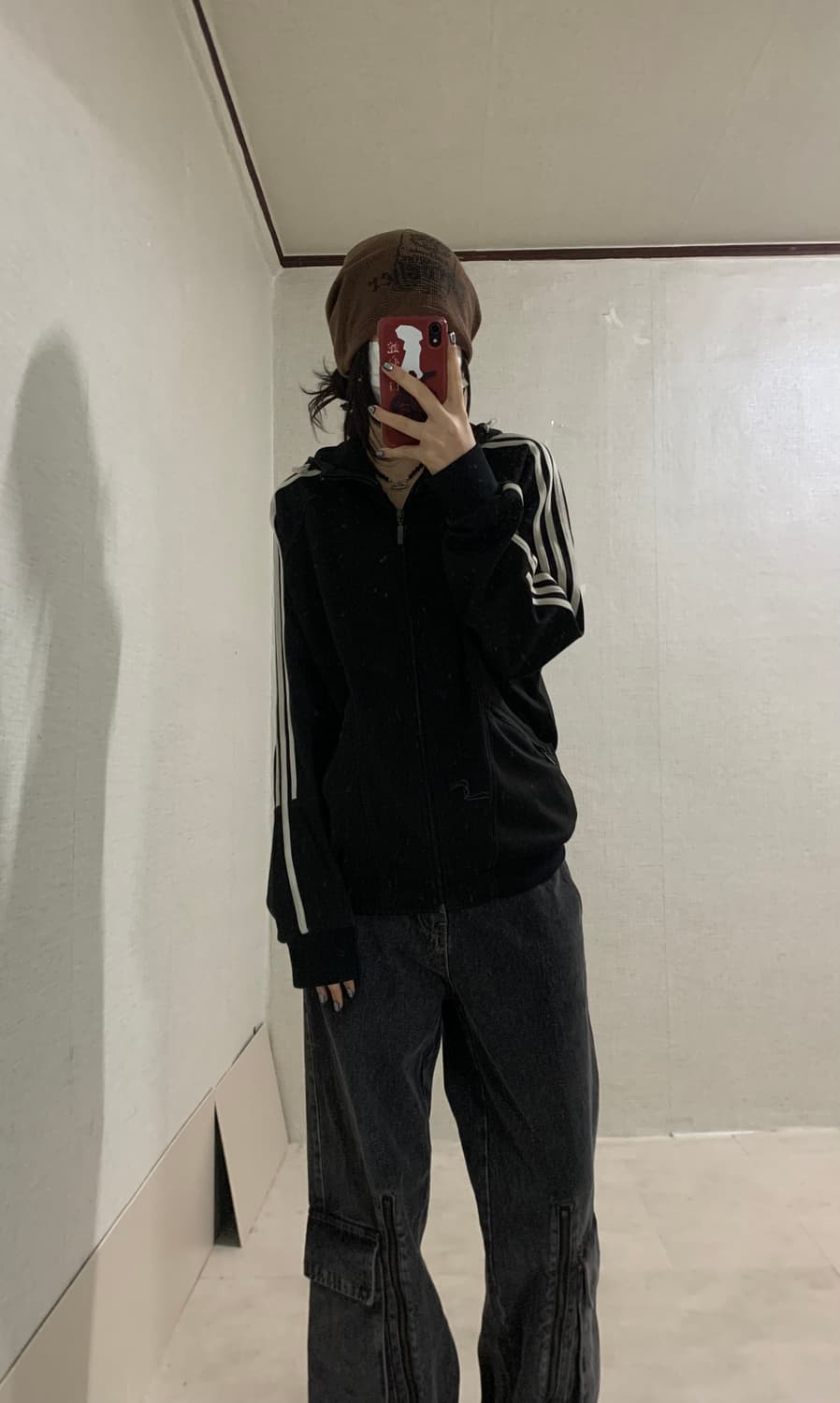  black soccer hood zip-up 상품이미지1