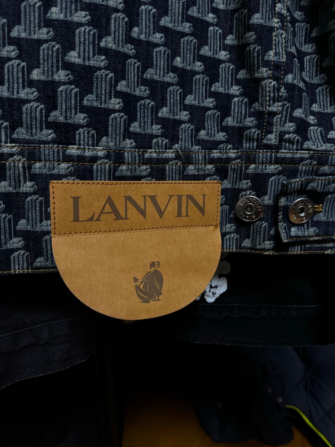 랑방 모노그램 데님자켓 상품이미지3