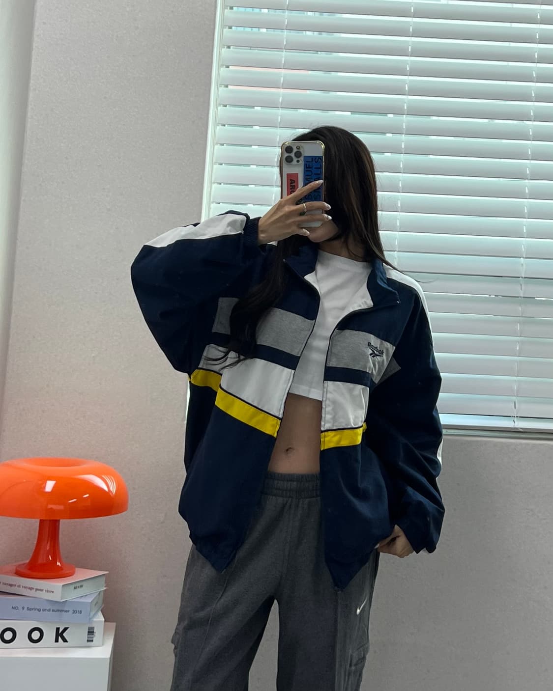 (M)90'S 리복 바람막이-M1455 상품이미지1