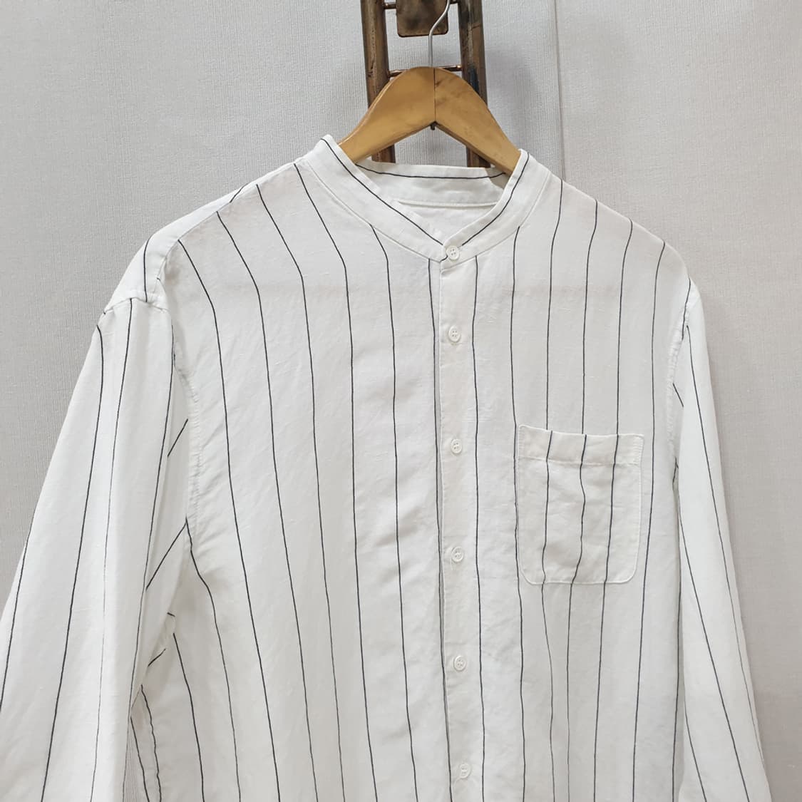 클럽모나코 스트라이프 린넨 셔츠 남방 105 상품이미지2