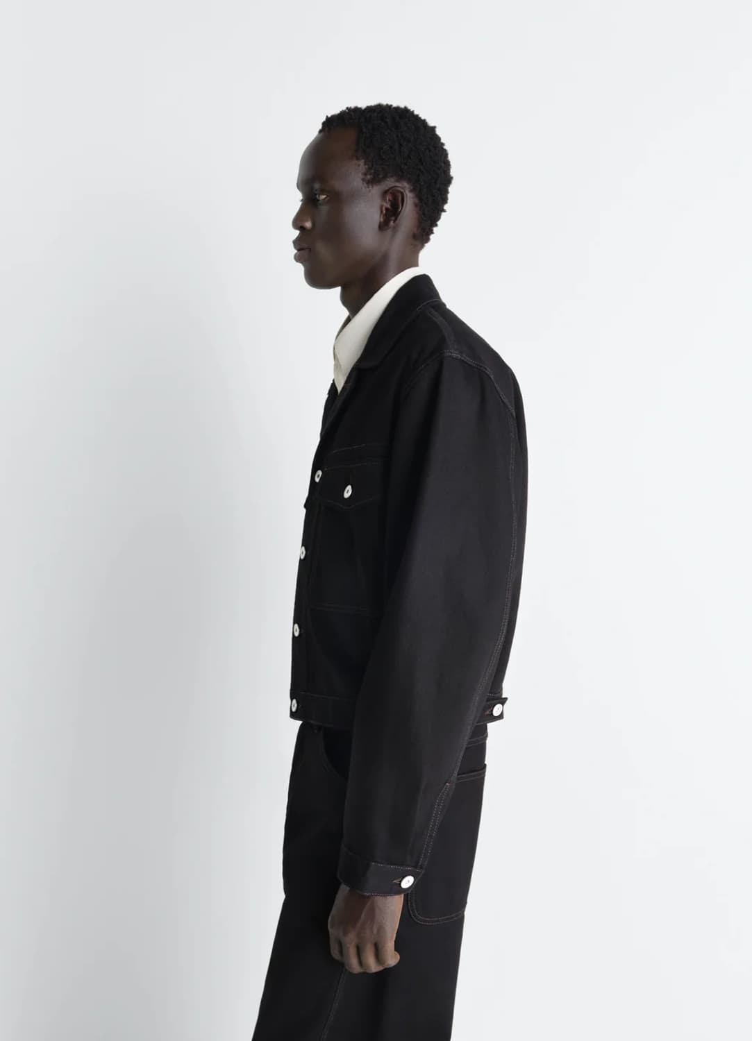 [48]르메르 26ss 데님 트러커 자켓/블랙 상품이미지4