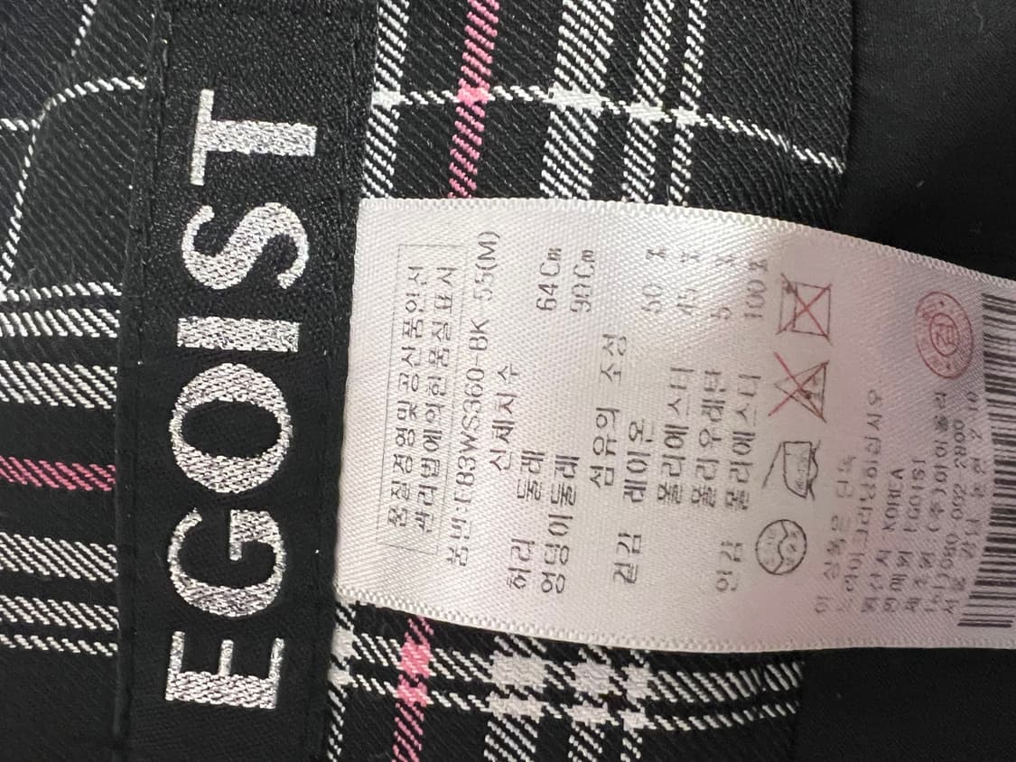 에고이스트 투피스 블랙핑크체크 셋업 상품이미지6