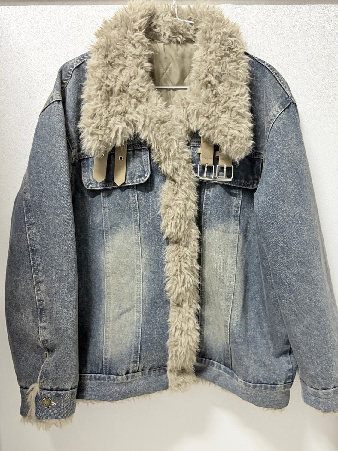 양털 누빔 하이넥 청자켓 상품이미지2