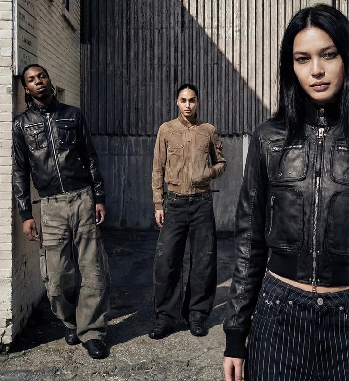 배드블러드 봄버 가죽 자켓 상품이미지1