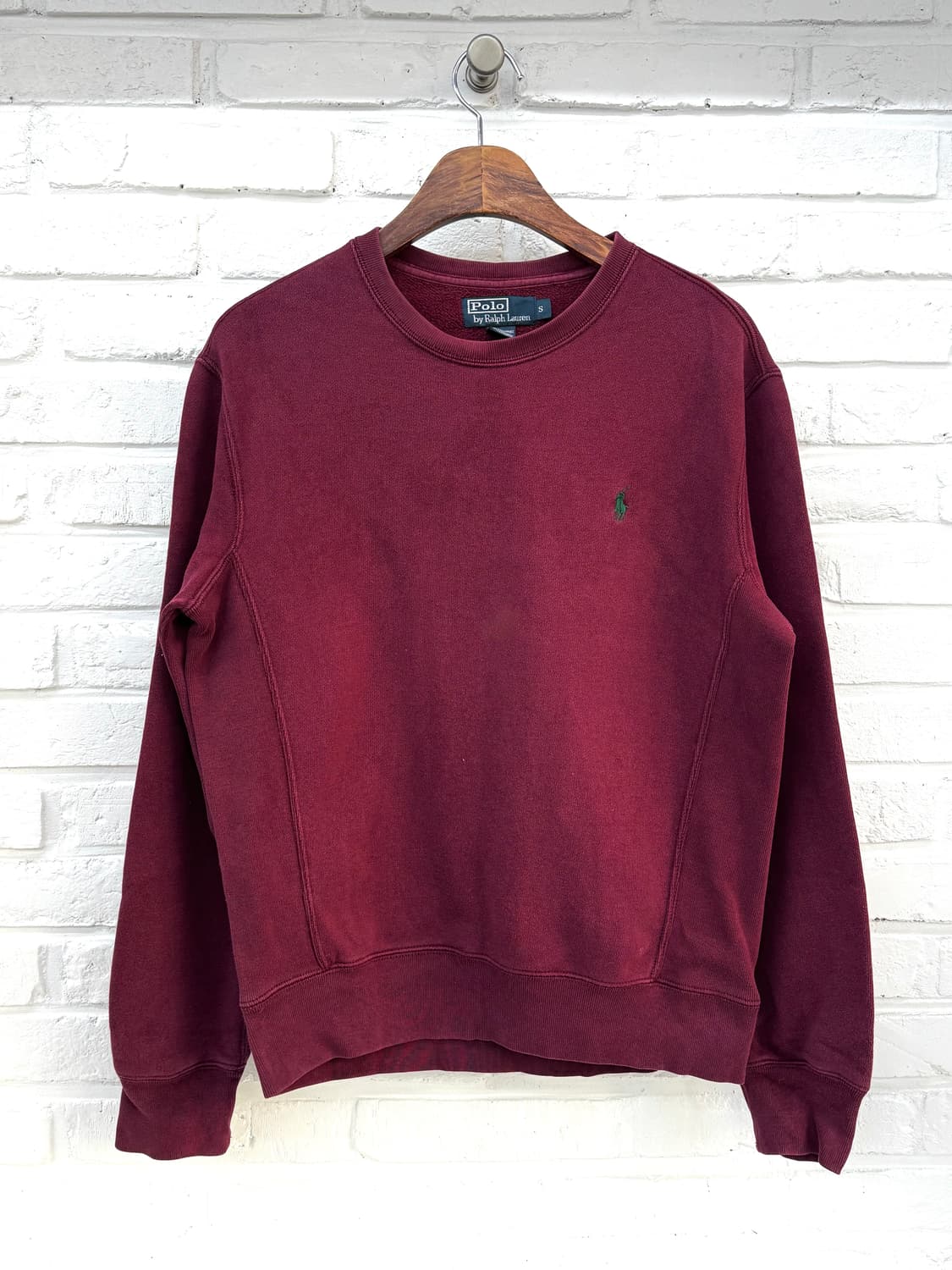 폴로 와인 기모 스웻셔츠 상품이미지3