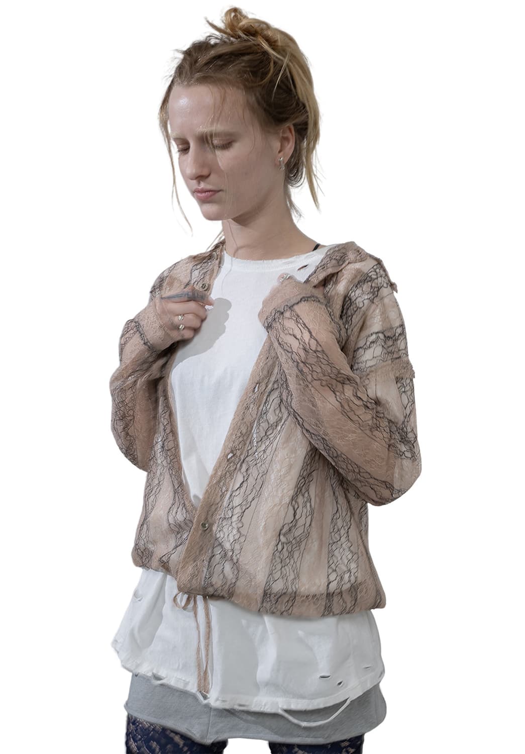 [F]퍼버즈 26ss 빈티지 패브릭 체크 셔츠/베이지 상품이미지1