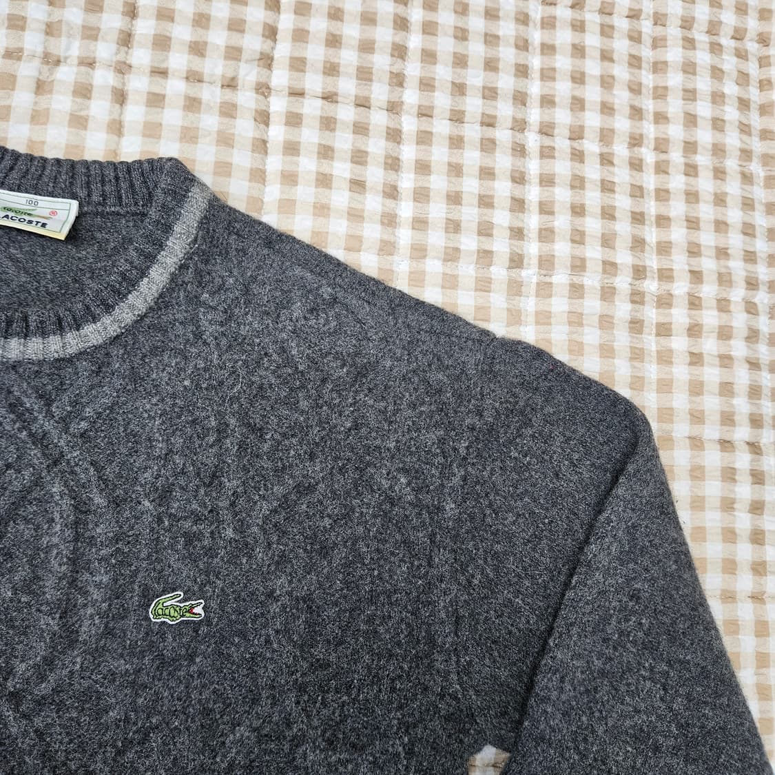 라코스테 울100 니트 스웨터 남자100 상품이미지3