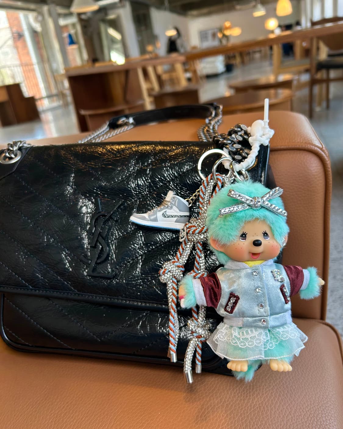 (65) ✨💚정품몬치치커스텀 민트 퍼 리본 스타일 상품이미지10