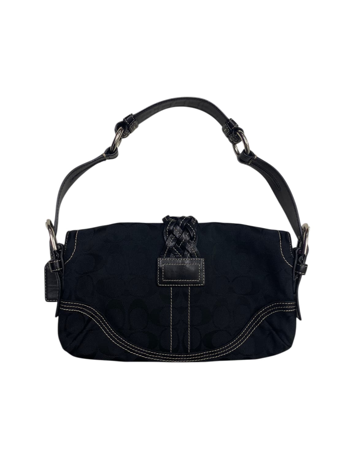 코치 y2k 블랙 바게트백 상품이미지2