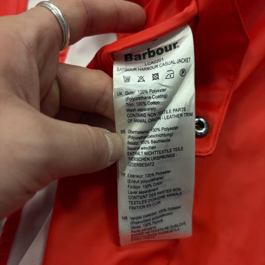 바버 사우스실드 레인 자켓 v2222 상품이미지10