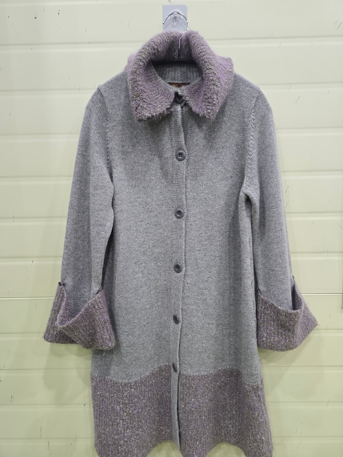 일본빈티지 캐시미어 혼방 니트 코트 M 상품이미지2